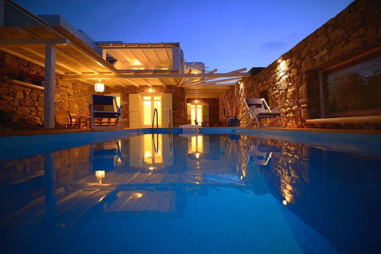 Allaya,Panormos Villa Private Pool Eksteriør billede