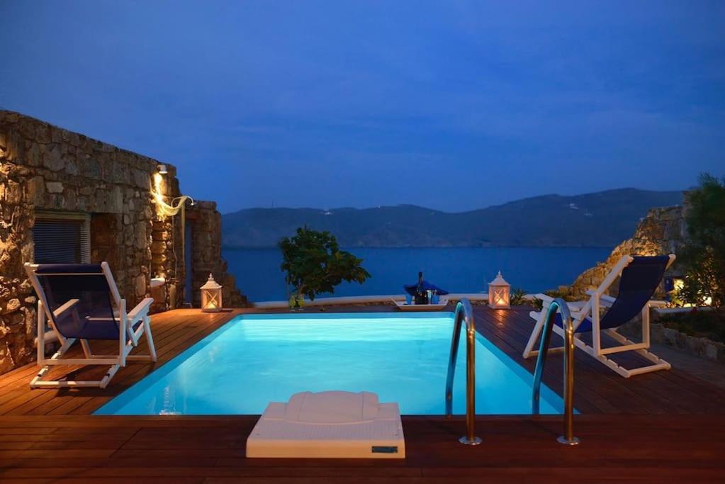 Allaya,Panormos Villa Private Pool Eksteriør billede